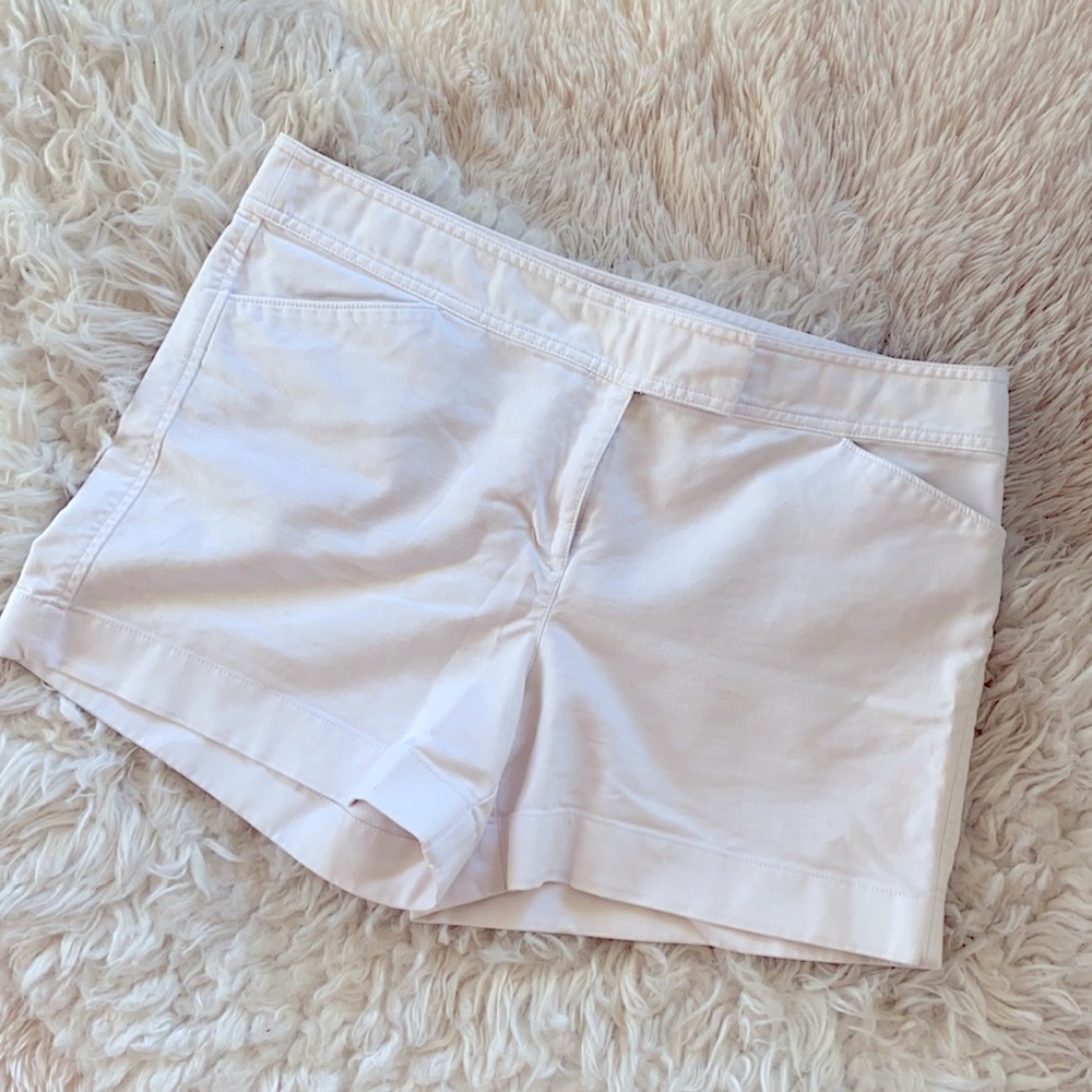 Ann Taylor White chino shorts
